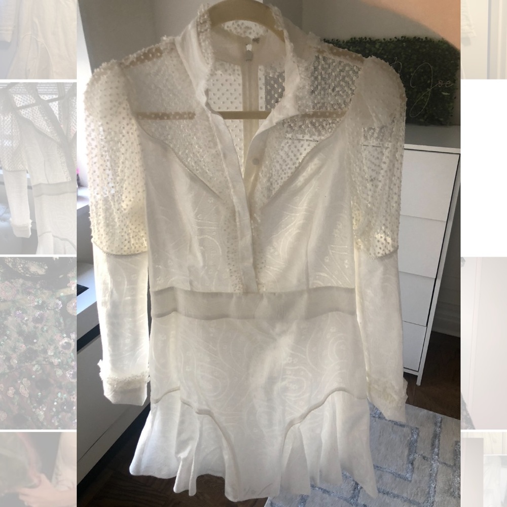 White lace alexis dress